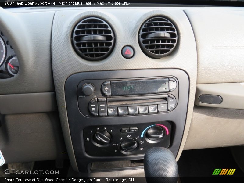 Midnight Blue Pearl / Medium Slate Gray 2007 Jeep Liberty Sport 4x4