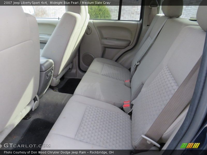 Midnight Blue Pearl / Medium Slate Gray 2007 Jeep Liberty Sport 4x4