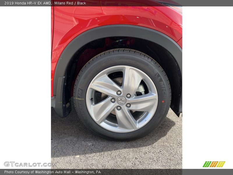 Milano Red / Black 2019 Honda HR-V EX AWD