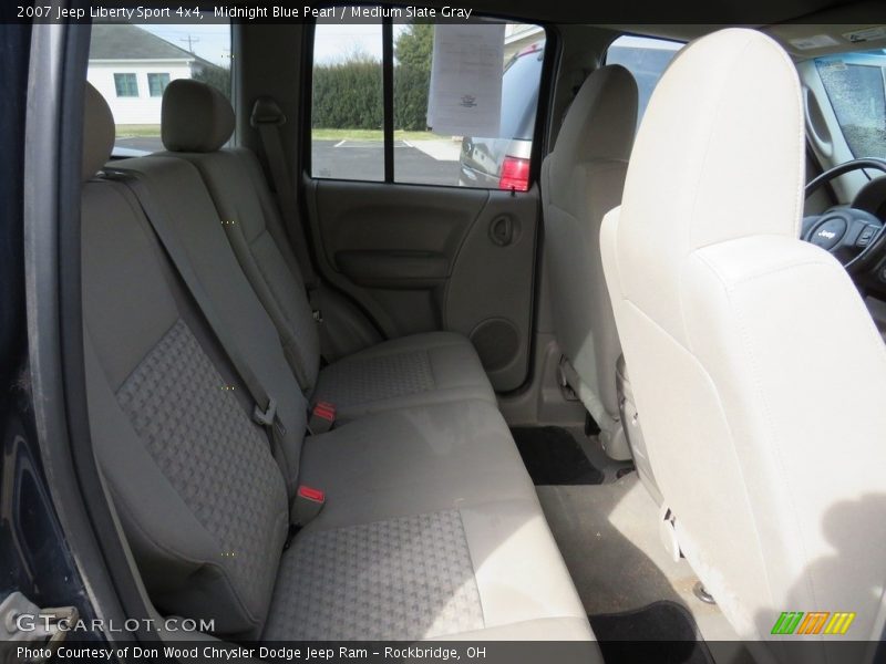 Midnight Blue Pearl / Medium Slate Gray 2007 Jeep Liberty Sport 4x4