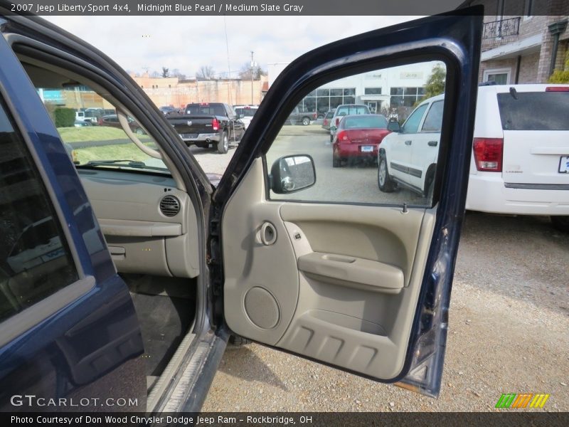 Midnight Blue Pearl / Medium Slate Gray 2007 Jeep Liberty Sport 4x4