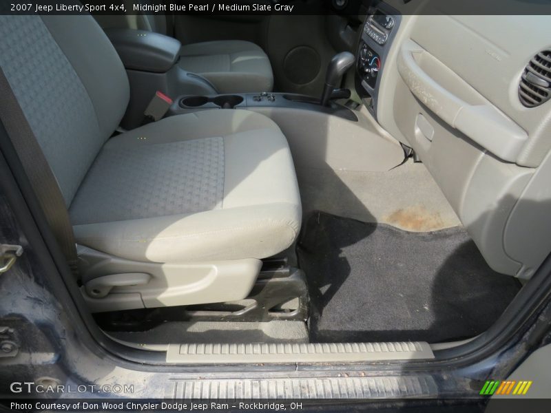 Midnight Blue Pearl / Medium Slate Gray 2007 Jeep Liberty Sport 4x4
