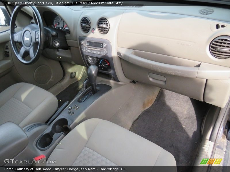 Midnight Blue Pearl / Medium Slate Gray 2007 Jeep Liberty Sport 4x4