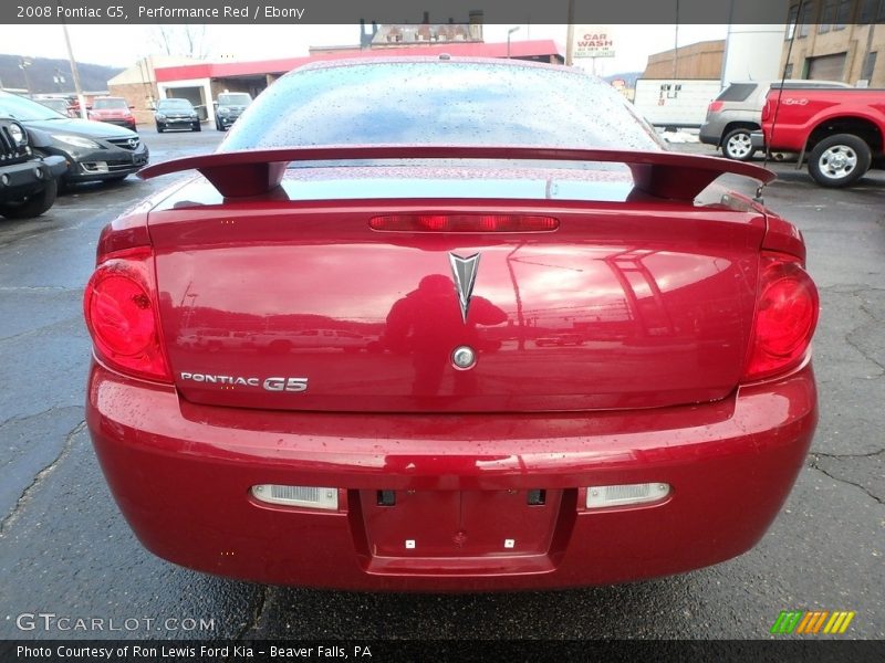 Performance Red / Ebony 2008 Pontiac G5