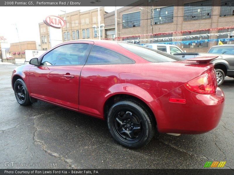 Performance Red / Ebony 2008 Pontiac G5