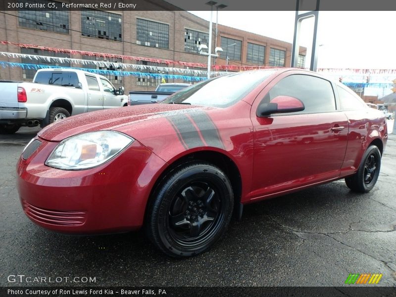 Performance Red / Ebony 2008 Pontiac G5