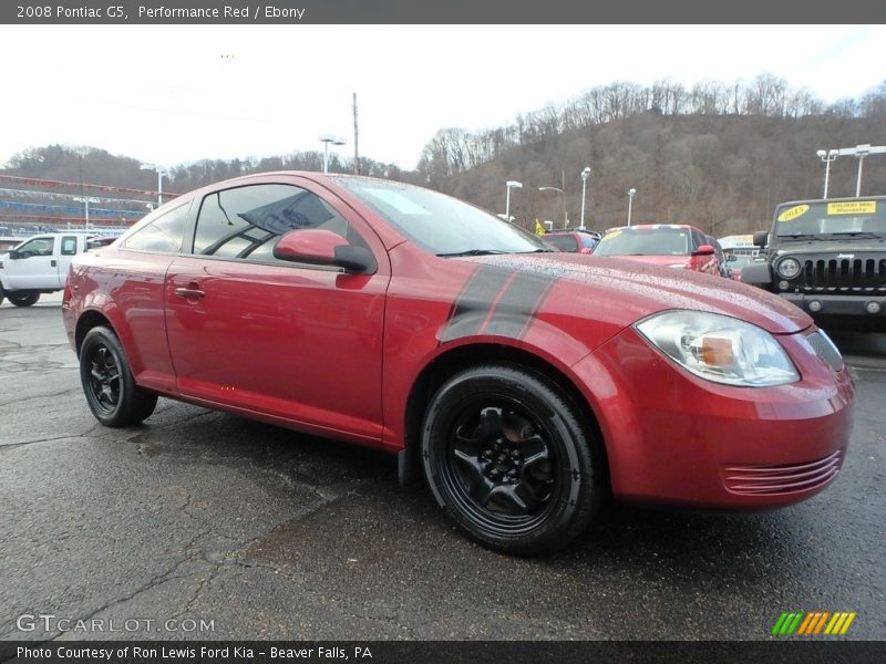 Performance Red / Ebony 2008 Pontiac G5