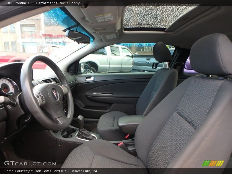 Performance Red / Ebony 2008 Pontiac G5