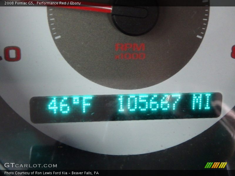 Performance Red / Ebony 2008 Pontiac G5