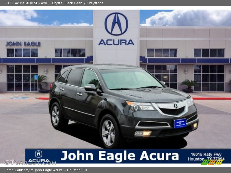 Crystal Black Pearl / Graystone 2013 Acura MDX SH-AWD