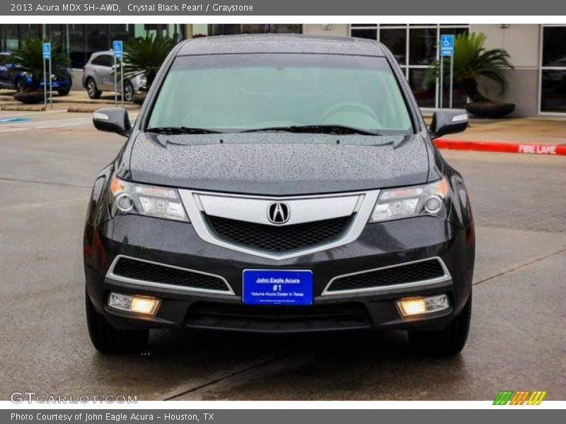 Crystal Black Pearl / Graystone 2013 Acura MDX SH-AWD