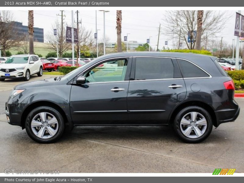 Crystal Black Pearl / Graystone 2013 Acura MDX SH-AWD