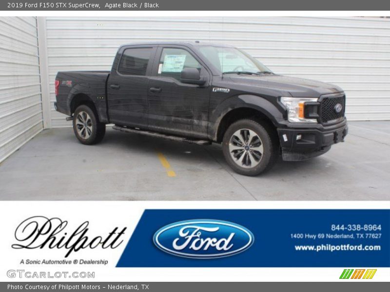 Agate Black / Black 2019 Ford F150 STX SuperCrew