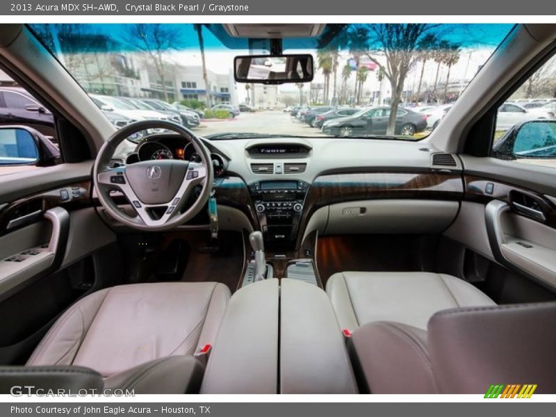 Crystal Black Pearl / Graystone 2013 Acura MDX SH-AWD