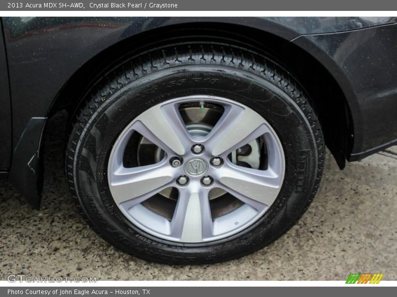 Crystal Black Pearl / Graystone 2013 Acura MDX SH-AWD