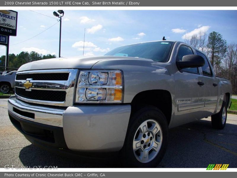 Silver Birch Metallic / Ebony 2009 Chevrolet Silverado 1500 LT XFE Crew Cab