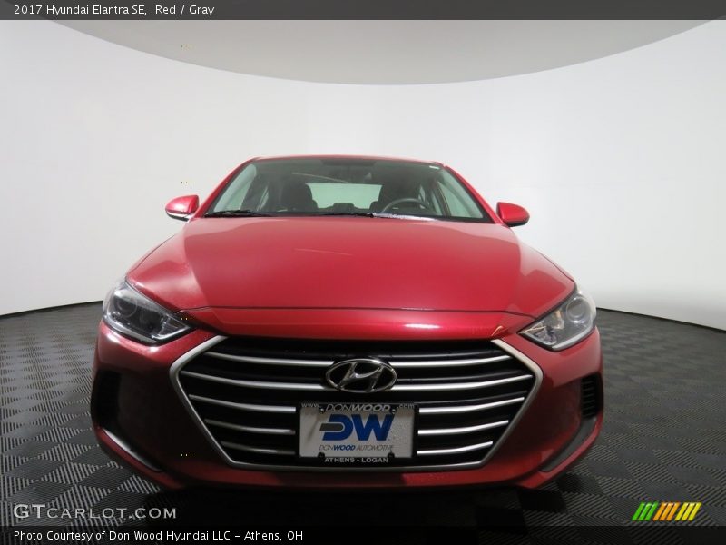 Red / Gray 2017 Hyundai Elantra SE