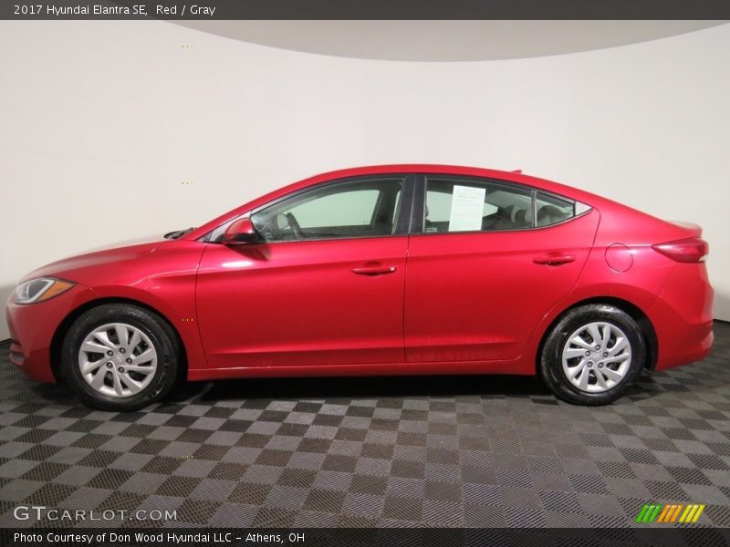 Red / Gray 2017 Hyundai Elantra SE