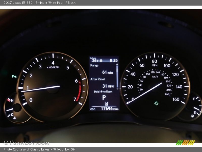 Eminent White Pearl / Black 2017 Lexus ES 350