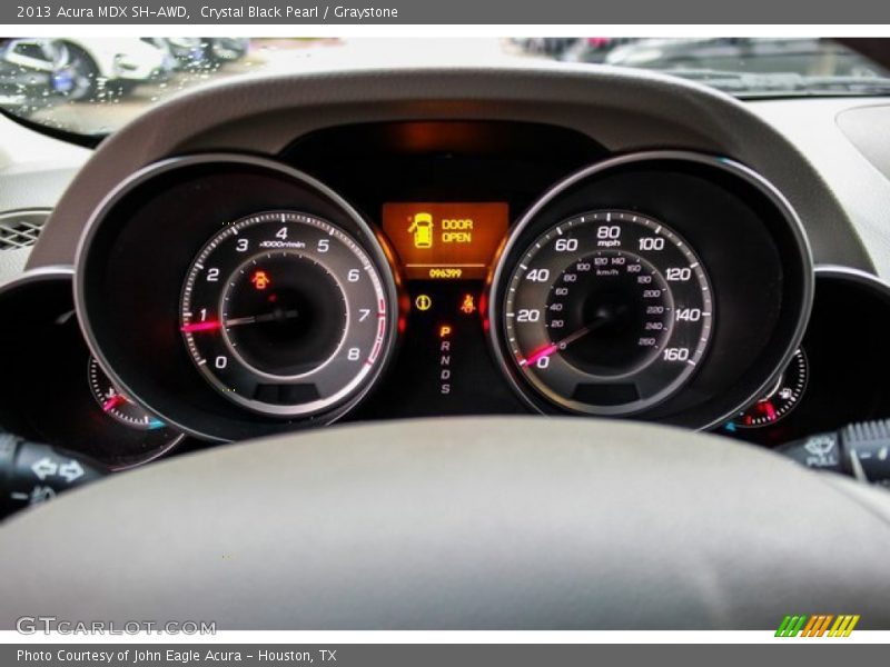 Crystal Black Pearl / Graystone 2013 Acura MDX SH-AWD