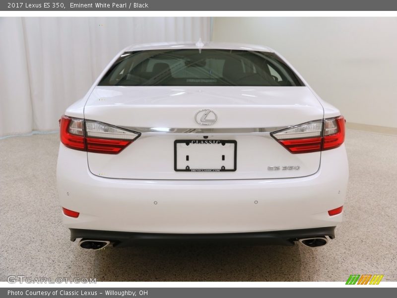 Eminent White Pearl / Black 2017 Lexus ES 350