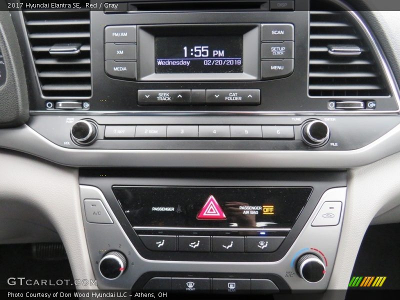 Red / Gray 2017 Hyundai Elantra SE