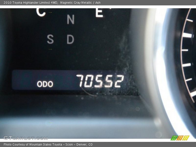 Magnetic Gray Metallic / Ash 2010 Toyota Highlander Limited 4WD