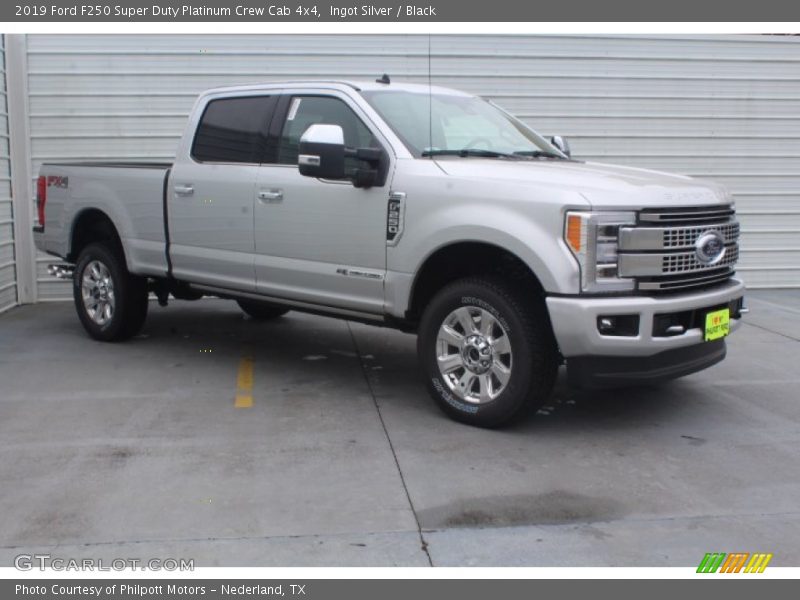 Ingot Silver / Black 2019 Ford F250 Super Duty Platinum Crew Cab 4x4