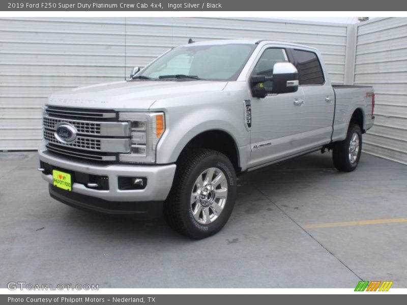 Ingot Silver / Black 2019 Ford F250 Super Duty Platinum Crew Cab 4x4