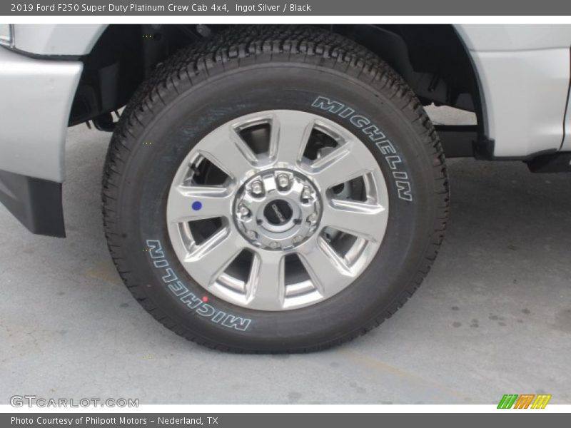 Ingot Silver / Black 2019 Ford F250 Super Duty Platinum Crew Cab 4x4