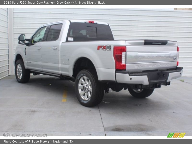 Ingot Silver / Black 2019 Ford F250 Super Duty Platinum Crew Cab 4x4