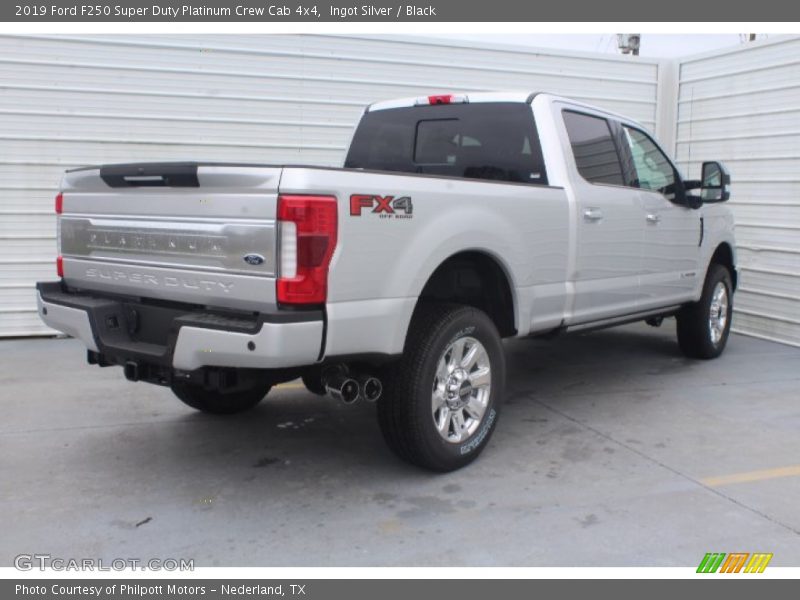 Ingot Silver / Black 2019 Ford F250 Super Duty Platinum Crew Cab 4x4