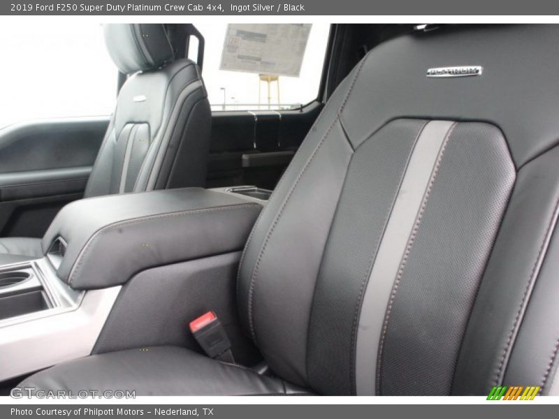 Ingot Silver / Black 2019 Ford F250 Super Duty Platinum Crew Cab 4x4