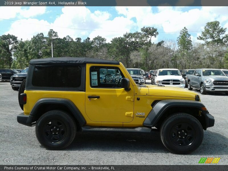 Hellayella / Black 2019 Jeep Wrangler Sport 4x4