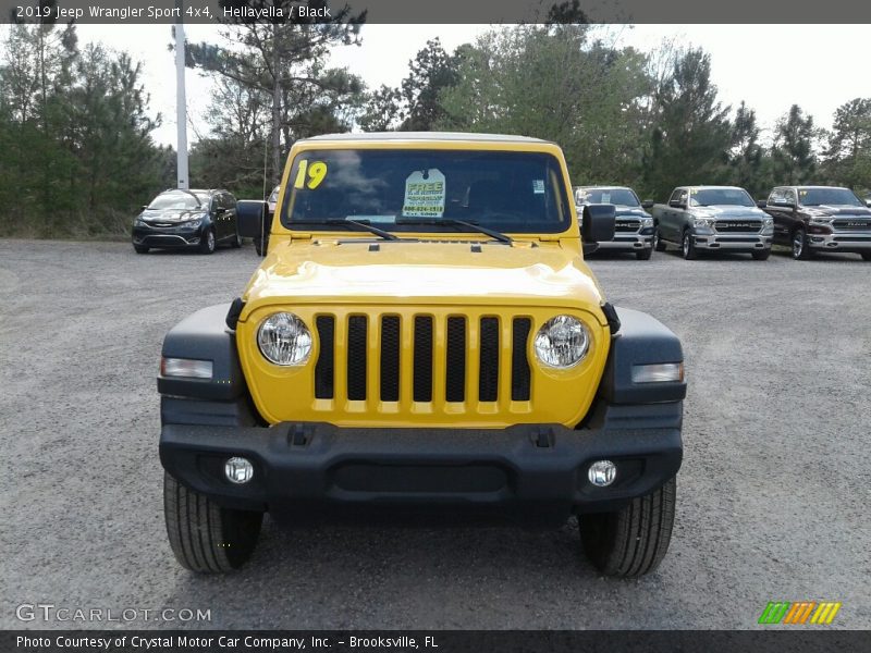 Hellayella / Black 2019 Jeep Wrangler Sport 4x4