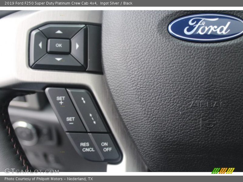 Ingot Silver / Black 2019 Ford F250 Super Duty Platinum Crew Cab 4x4