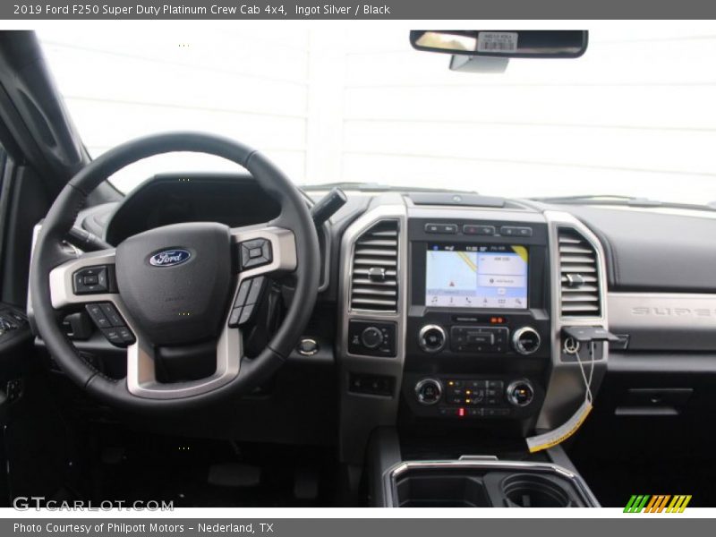 Ingot Silver / Black 2019 Ford F250 Super Duty Platinum Crew Cab 4x4