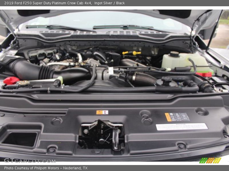 Ingot Silver / Black 2019 Ford F250 Super Duty Platinum Crew Cab 4x4