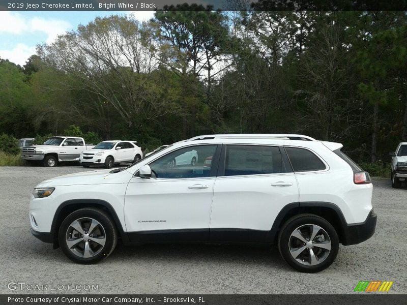 Bright White / Black 2019 Jeep Cherokee Limited