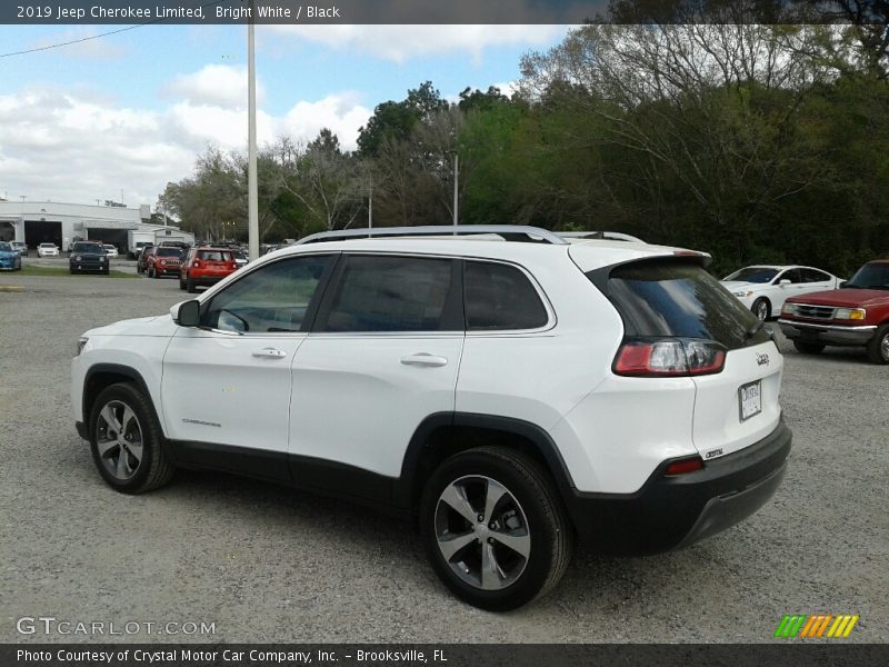 Bright White / Black 2019 Jeep Cherokee Limited