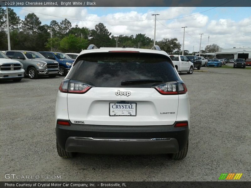 Bright White / Black 2019 Jeep Cherokee Limited