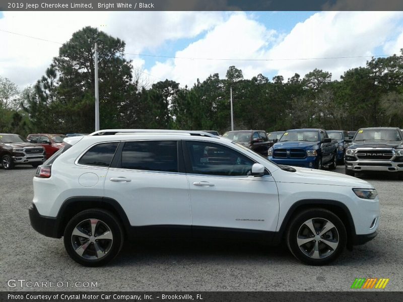 Bright White / Black 2019 Jeep Cherokee Limited