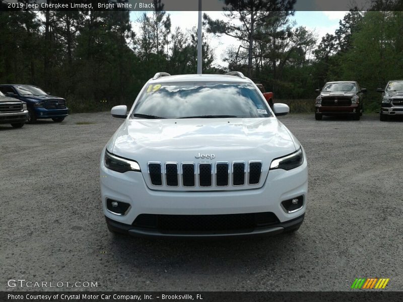Bright White / Black 2019 Jeep Cherokee Limited
