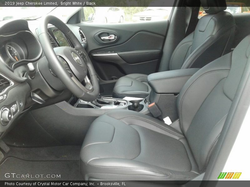 Bright White / Black 2019 Jeep Cherokee Limited