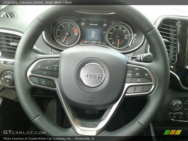 Bright White / Black 2019 Jeep Cherokee Limited