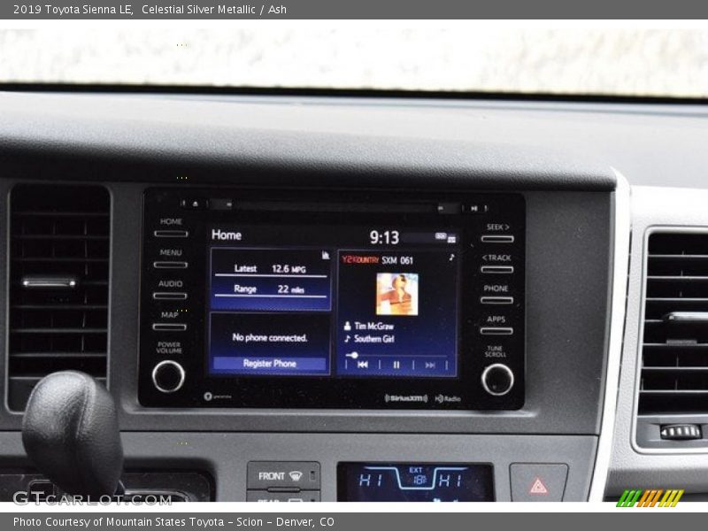 Celestial Silver Metallic / Ash 2019 Toyota Sienna LE