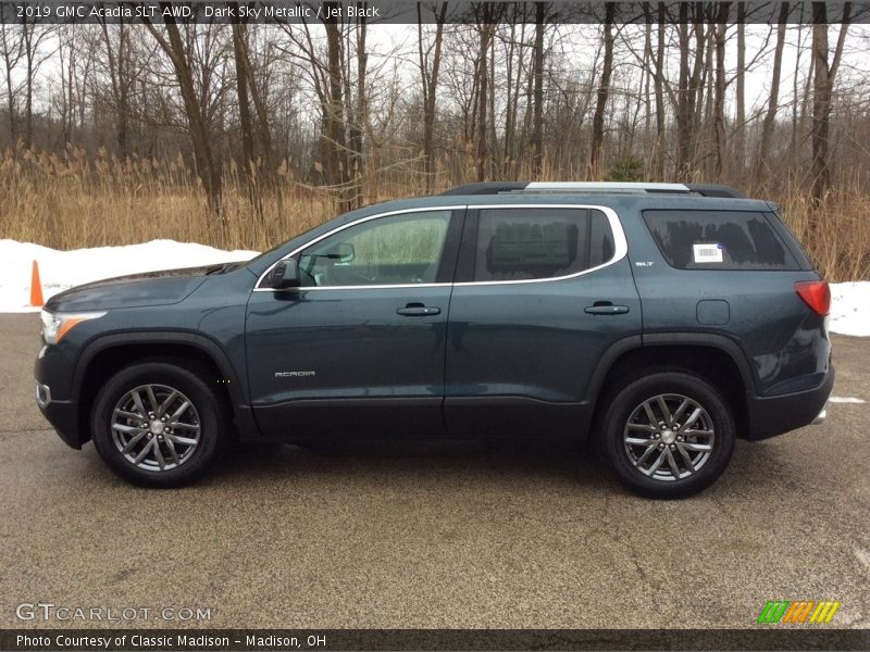 Dark Sky Metallic / Jet Black 2019 GMC Acadia SLT AWD