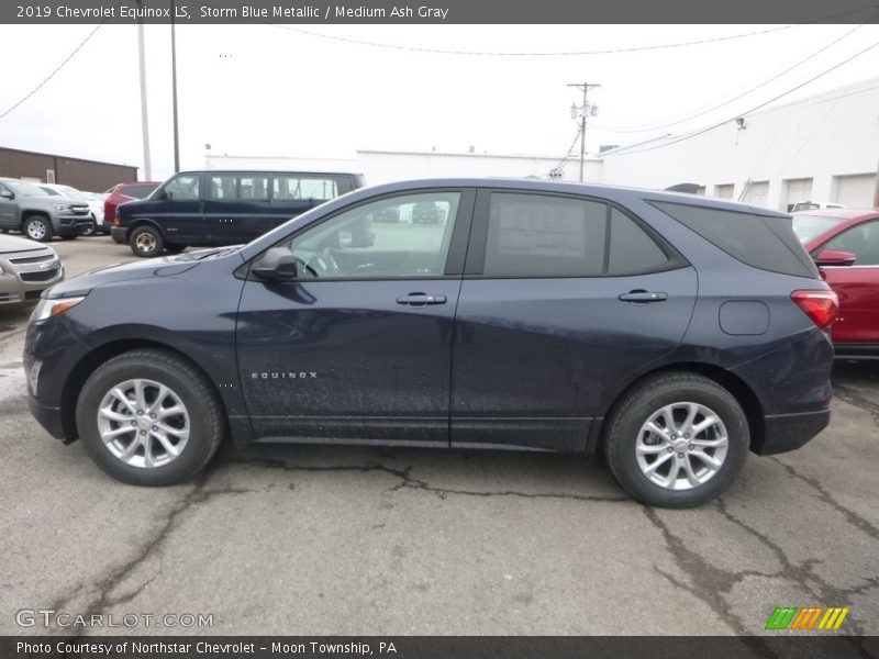 Storm Blue Metallic / Medium Ash Gray 2019 Chevrolet Equinox LS