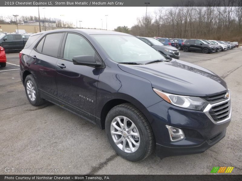 Storm Blue Metallic / Medium Ash Gray 2019 Chevrolet Equinox LS