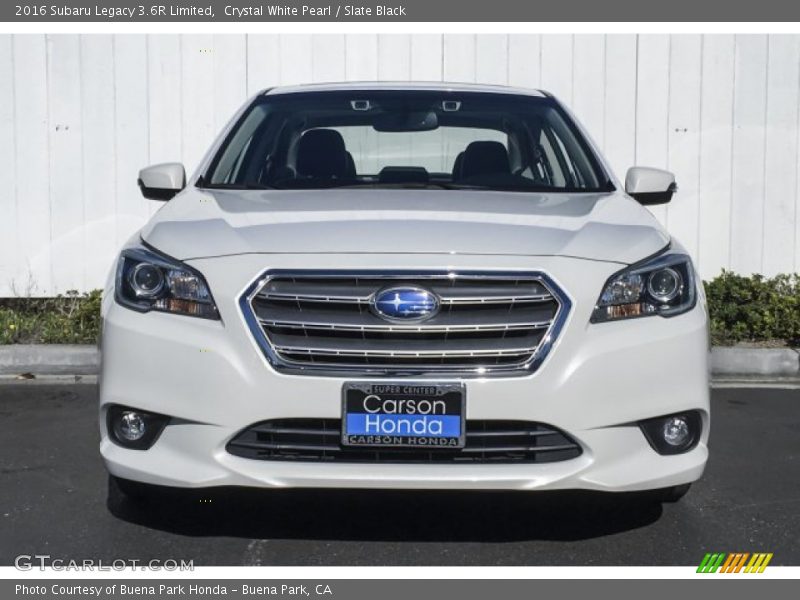 Crystal White Pearl / Slate Black 2016 Subaru Legacy 3.6R Limited